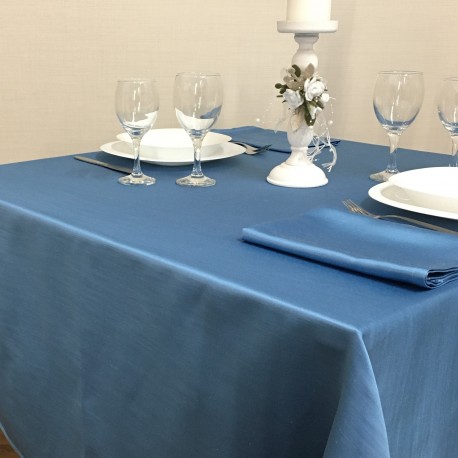 Tablecloths Satin Malta Turquoise