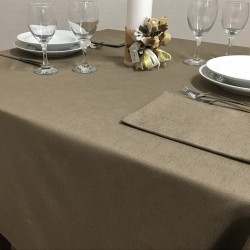Tablecloths Tele Grosse Taupe