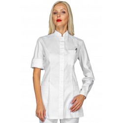 Tunic Antigua White 65% Polyester - 35% Cotton ISACCO 003000