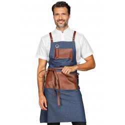 Apron Bristol Jeans + Leather 100% Cotton ISACCO 088977