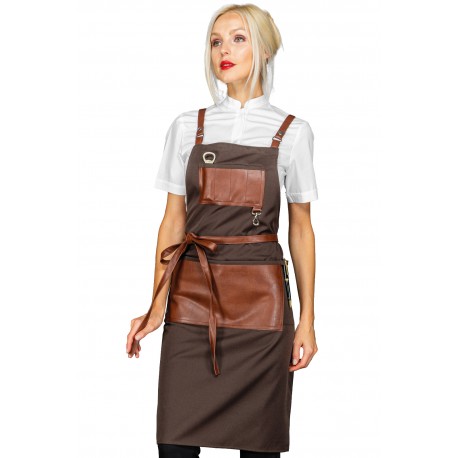 Apron Bristol Brown + Leather 100% Polyester ISACCO 088985