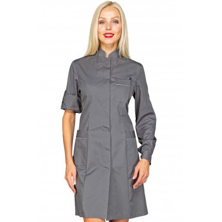Gown Venezia Grey + profile Grey 65% Polyester - 35% Cotton ISACCO 007712