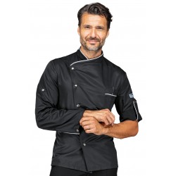 Jacket Chef Manhattan Superdry Black + profile White 100% Polyester  Superdry Microfiber ISACCO 059731