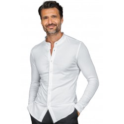 Shirt Portorico Unisex White 97% Cotton Jersey - 3% Spandex ISACCO 062700