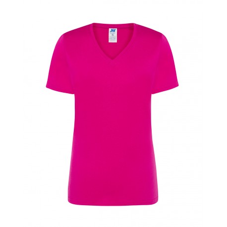 Regular lady v-neck fucsia