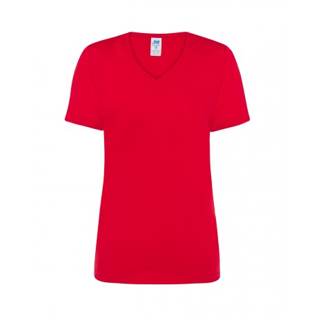 Regular lady v-neck rossa