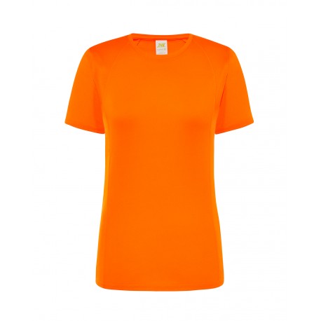 T-shirt sport donna arancione fluor