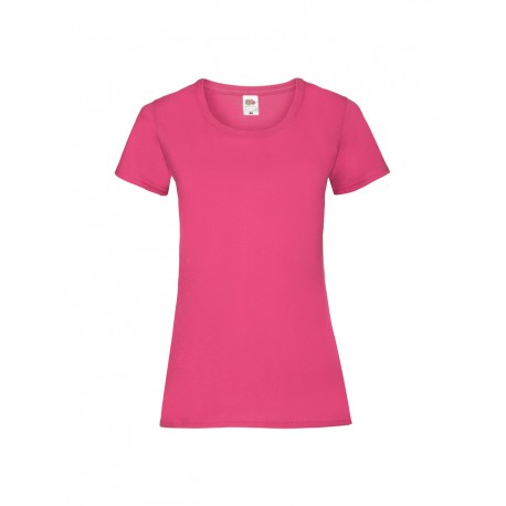 T-SHIRT DONNA VALUEWEIGHT COLOURS - FUCSIA