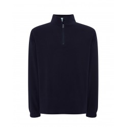 Pile Uomo mezza zip Blu Navy