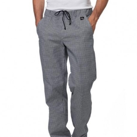 PANTALONE CUOCO Bianco e Nero Quadri