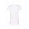 T-SHIRT LADY FIT COLLO A V - BIANCO - retro