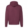 Felpa Cappuccio Zip Bordeaux