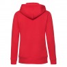 Felpa Cappuccio Zip Donna Rossa