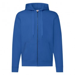 Felpa Cappuccio Zip Blu Royal