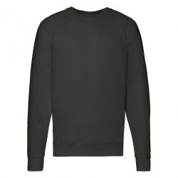 Felpa Raglan Leggera Nera