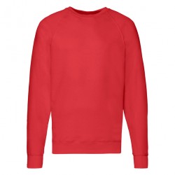 Felpa Raglan Leggera Rossa