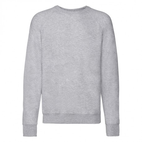 Felpa Raglan Leggera Grigio Melange