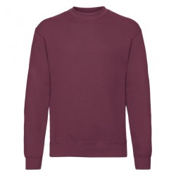 ADRO Felpa Con Cappuccio Uomo In Pile - Vestibilità Dritta, 100% Cotone, Colore Bordeaux