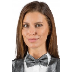 Bow Tie LUREX SILVER 100% Polyester ISACCO 104042