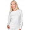 Felpa Unisex Girocollo Bianco ISACCO 130320