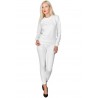 Felpa Unisex Girocollo Bianco ISACCO 130320