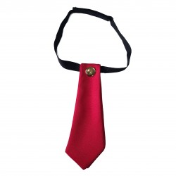 Cravattino Rosso con bottone oro