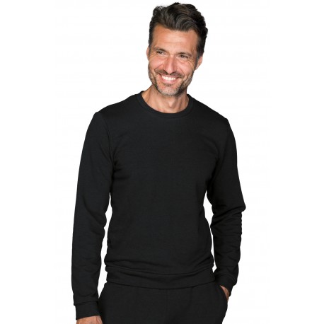 Sweatshirt Crew neck Unisex Black ISACCO 130321