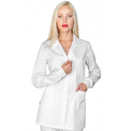 Casacca Atene Bianco Zip Polsi In Maglia ISACCO 031420P