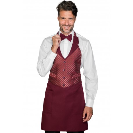 Apron Victor Burgundy + Murano 03 ISACCO 037213