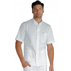 Tunic Corfu short sleeve Boheme White ISACCO 055070M