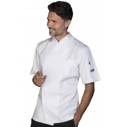 Chef Jacket Helsinki short sleeve White ISACCO 058800M