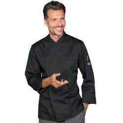 Chef Jacket Helsinki Black ISACCO 058801