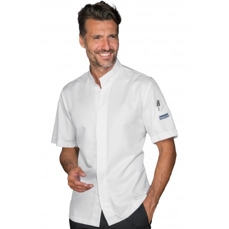Chef Jacket Sincler Superdry short sleeve White ISACCO 058880M