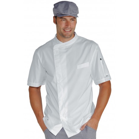 Chef Jacket Pretoria short sleeve Extra Light White Xxxl ISACCO 059820AM