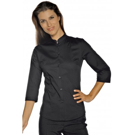 CAMICETTA HOLLIWOOD 3/4 STRETCH BLACK