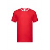 T-shirt ringer Rossa profilo bianco