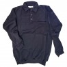 Polo Sweatshirt Blau mit Tasche