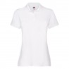 Polo lady fit Bianca 100%COTONE