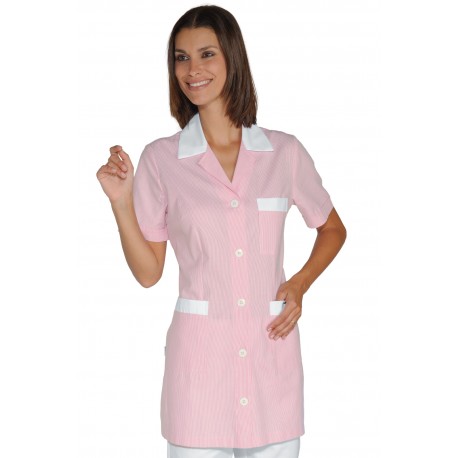 CASACCA MARBELLA M/M RIGATINO ROSA/BIANCO