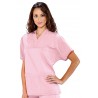 CASACCA COLLO A V POL/COT ROSA