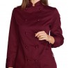 Giacca cuoca lady burgundy bordeaux