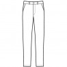 Pantalone Seattle Nero - No Stretch 100% Poliestere ISACCO 063601