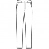 Pantalone Seattle Stretch Lana Antracite 54% Poliestere 44% Lana 2% Spandex ISACCO 063633