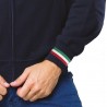 Felpa Zip Collo Alto Blu Navy Italy JHK