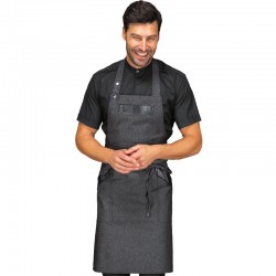 Apron OREGON BLACK JEANS 100 % Cotton - ISACCO 088441