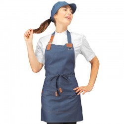 Apron KANSAS SHORT JEANS 100 % COTTON ISACCO 088377S