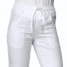 Pantalone con elastico Bianco Cotone ISACCO 044000 - 