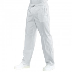 Pantalone con elastico Bianco Cotone ISACCO 044000 - 