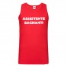 Canotta Uomo Rossa Bagnino 100% Cotone