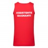 Canotta Uomo Rossa Bagnino 100% Cotone